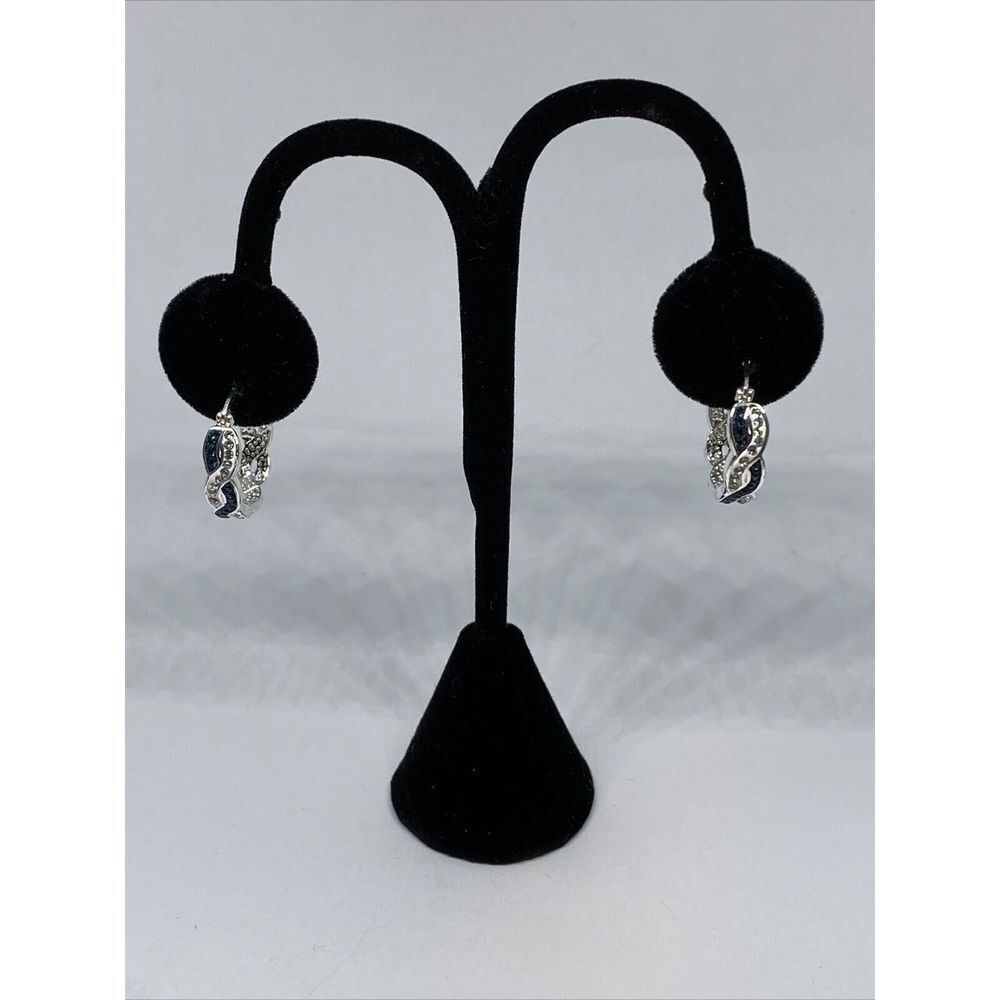 Touch of Silver Earrings Set, Silver Plated Hoop & Stud Earrings MSRP CP355